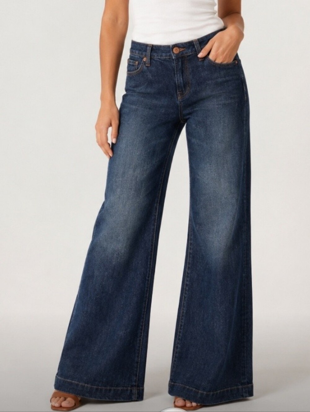 Buffalo Stretch Wide Leg Jeans